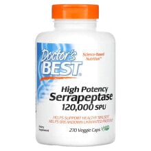 High Potency Serrapeptase, 120,000 SPU, 270 Veggie Caps