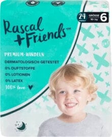 Купить детские подгузники и средства гигиены Rascal+Friends: Windeln Gr. 6 (16+ kg), 24 St