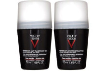 Vishy Homme Шариковый дезодорант для чувствительной кожи 72 ч  2 x 50 мл