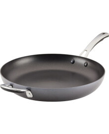 Rachael Ray cook + Create Hard Anodized Nonstick Frying Pan with Helper Handle, 14