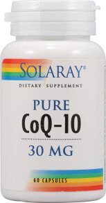 Коэнзим Q10 Solaray Pure CoQ-10 Коэнзим Q10 30 мг - 60 веганских капсул