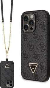 Guess Etui Guess GUHCP14XP4TDSCPK Apple iPhone 14 Pro Max hardcase Crossbody 4G Metal Logo czarny/black