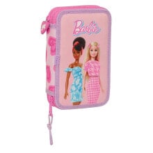 SAFTA Double Filling Barbie Love Pencil Case 28 units