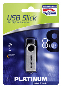 Bestmedia 8GB Twister USB3.0 USB флеш накопитель USB тип-A 3.2 Gen 1 (3.1 Gen 1) Черный, Серебристый 177492