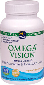 Витамины и БАДы для глаз Nordic Naturals Omega Vision --антиоксидантная поддержка здоровья глаз --1000 мг--60 мягких капсул