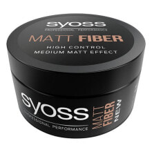 Воск и паста для укладки волос для мужчин Syoss Matt Fiber  Воск для средней фиксации волос с матовым финишем 100 мл