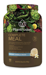 Сывороточный протеин PlantFusion Complete Meal Растительный протеиновый комплекс - 13 суперпродуктов 21 цельнопищевой витамин и минерал 4,4 г омега-жирных кислот 6 г пробиотиков, зелени и клетчатки 910 г с ванильно-кремовым вкусом