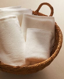 Rice stitch cotton towel