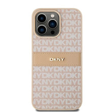 DKNY Dkhcp15Xprthslp iPhone 15 Pro Max 6.7 Leather Mono Stripe phone case