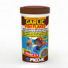 Купить товары для собак PRODAC: PRODAC Garlic Fish Flakes 20g Fish Food