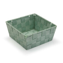 Basket Versa Green Medium Textile 19 x 9 x 19 cm