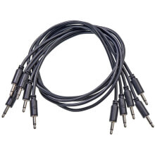 Black Market Modular Patch Cables 90mm Black (5-Pack)