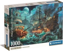 Clementoni CLE puzzle 1000 Compact Pirates Battle 39777