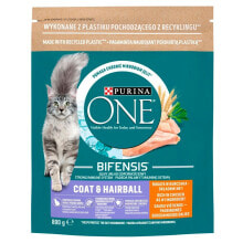 PURINA NESTLE Purina One Coat And Hairball Rich In Chicken Cats Adult 800g Cat Feed