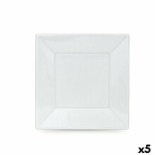 Set of reusable plates Algon White Plastic 23 x 23 x 1,5 cm (36 Units)