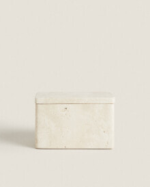 Beige marble candle
