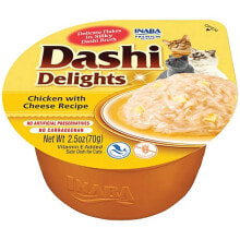 INABA Dashi Delights Chicken with cheese in broth cat treat 70g