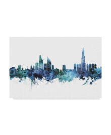 Trademark Global michael Tompsett Ho Chi Minh City Vietnam Skyline Blue Canvas Art - 37