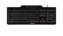 Клавиатуры CHERRY KC 1000 SC клавиатура USB QWERTZ Немецкий Черный JK-A0100DE-2