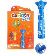 Купить фломастеры для рисования Carioca: CARIOCA Box of 12 Baby Teddy Marker Pens