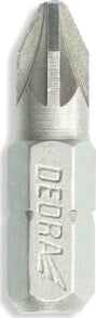 Биты для электроинструмента dedra Końcówki wkrętakowe Позидрив pz1x25 мм, 10шт пуделко пласт (18A01PZ10-10)