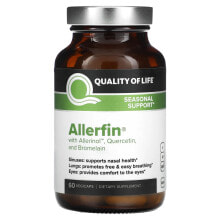 Digestive enzymes quality of Life Labs, Allerfin, 60 Vegicaps