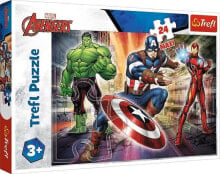Детские развивающие пазлы trefl Puzzle 24 Maxi W świecie Avengersów