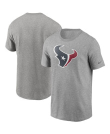 Nike men's Heathered Gray Houston Texans Primary Logo T-shirt