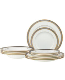 Noritake brilliance 12 Pc Dinnerware Set, Service for 4