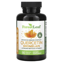 Forest Leaf, Кверцетин бромелаин, крапива двудомная и витамин C, 90 растительных капсул