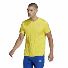 Men’s Short Sleeve T-Shirt Adidas Graphic Tee Shocking Yellow