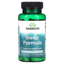 Swanson, Sleep Formula with L-Theanine and Melatonin, 60 Capsules