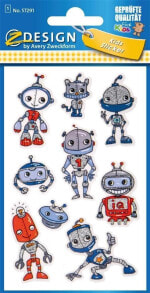 Zdesign Glitter stickers - Robots
