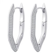 Ювелирные серьги charming silver earrings with clear zircons Eva RZEV36