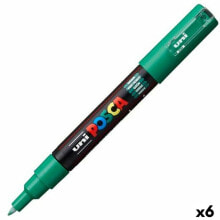Felt-tip pens POSCA PC-1M Green (6 Units)