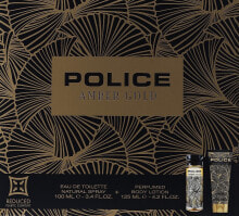 Duftset (Eau de Toilette 100ml + Lotion 125ml) - Police Amber Gold For Her