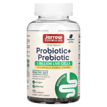 Jarrow Formulas, Пробиотик и пребиотик, ежевика, 2 млрд, 60 жевательных таблеток