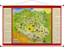 Lider Serwis Zbigniew Raszka POLAND YOUNG EXPLORERS WALL MAP FOR CHILDREN 580X380 MM
