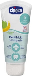 Зубная паста Chicco Dentifricio Apple Banana Toothpaste Яблочно-банановая зубная паста для детей от 6 месяцев 50 мл