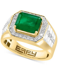 Кольцо EFFY Limited Edition Emerald & Diamond купить в аутлете