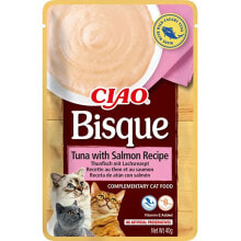 INABA Ciao Bisque Tuna with Salmon 12x40g cat treat