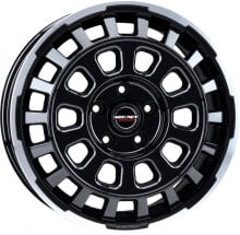 Колесный диск литой Borbet CW7 black rim polished glossy 7.5x18 ET53 - LK5/130 ML78.1