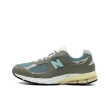 New Balance NB 2002R 复古 反毛皮织物二层绒面皮防滑耐磨透气轻便 低帮 休闲跑步鞋 男女同款 灰绿