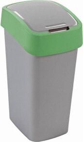 Мусорные ведра и баки Curver Pacific Flip waste bin for segregation tilting 50L green (CUR000175)
