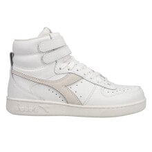 Diadora Magic Basket Mid Leather High Top Womens Off White, White Sneakers Casu