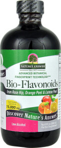 Антиоксиданты Nature's Answer Bio-Flavonoids Биофлавоноиды из шиповника, апельсиновой цедры и лимонной цедры 240 мл