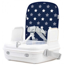 Детские стульчики для кормления Портативное детское сиденье-бустер для кормления BENBAT. С 9 месяцев до 3 лет. Складывается в дорожную сумку. Темно-синий, звезды.