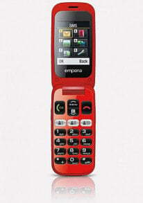 Кнопочные телефоны emporia ONE 6,1 cm (2.4") 80 g Черный, Красный Продвинутый телефон V200_001