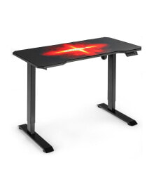 Slickblue electric Standing Gaming Desk with Height Adjustable Splice Board