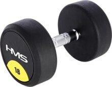 Купить гантели HMS: HMS hantel HG PRO gumowany 1 x 18 kg